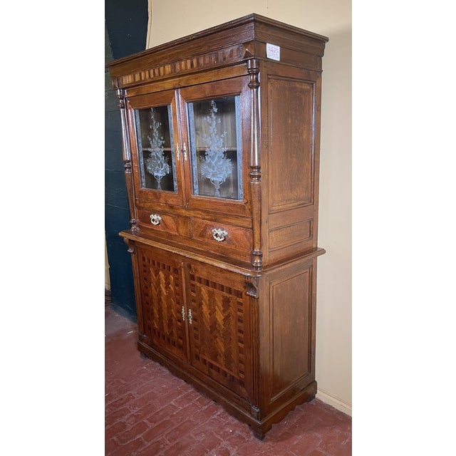 Art Nouveau Oak Dresser For Sale - Image 9 of 14