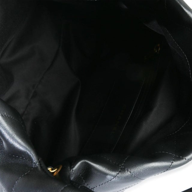 Black 26C Black Quilted Calfskin Large Hobo For Sale - Image 8 of 8