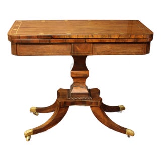 Circa 1815 Regency Period Swivel Top Games Table For Sale