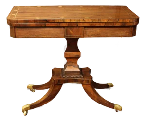 Circa 1815 Regency Period Swivel Top Games Table