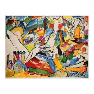 1960 After Wassily Kandinsky "Study for Composition 2", Vintage First Edition Full-Color Print