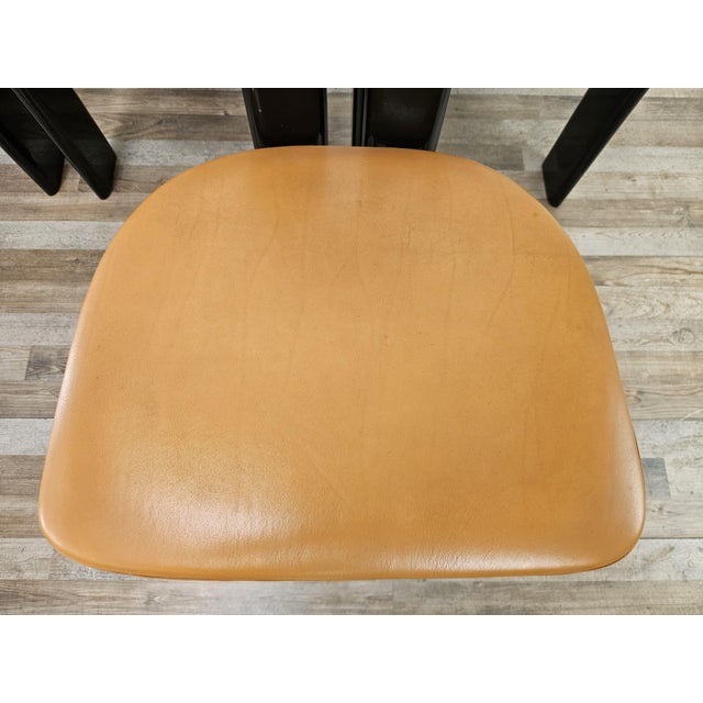 Vintage Chairs in Black Lacquered Wood by Pierre Cardin for Roche Bobois, 1970, Set of 6 For Sale - Image 10 of 18