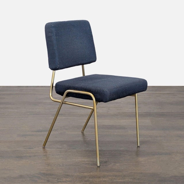 Modern West Elm Wire Frame Dining Chair For Sale - Image 3 of 8