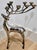 Hollywood Regency Large Vintage Silver-Tone Stag Deer 10-Light Antler Candelabra For Sale - Image 3 of 9