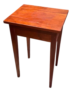 19th Century American Hepplewhite Style Federal Cherry Stand Side Table.