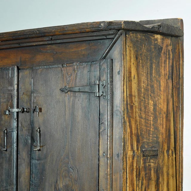 Wood Spanish Oak Cabinet, 1800 For Sale - Image 7 of 14