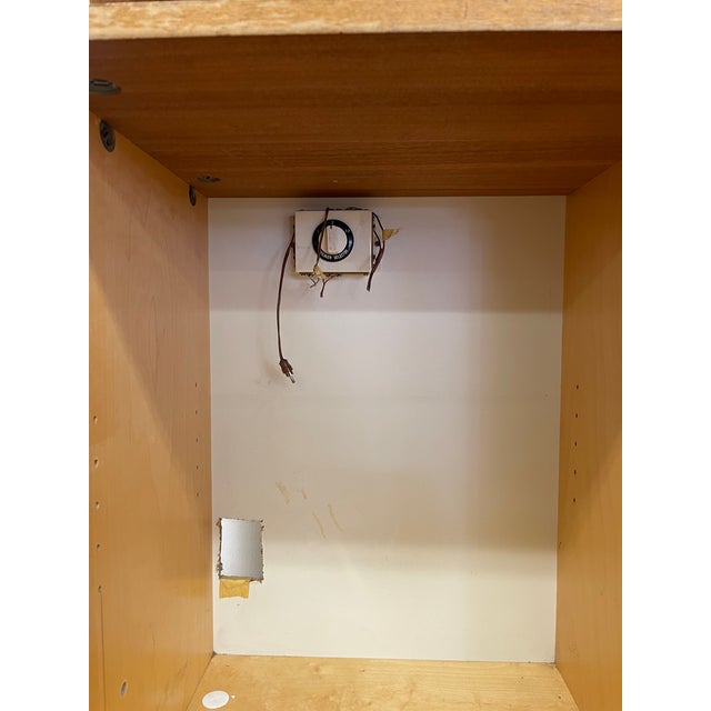 Vintage Mid Century Modern Belgian Bookcase Cabinet With Adjustable Shelves For Sale - Image 10 of 10