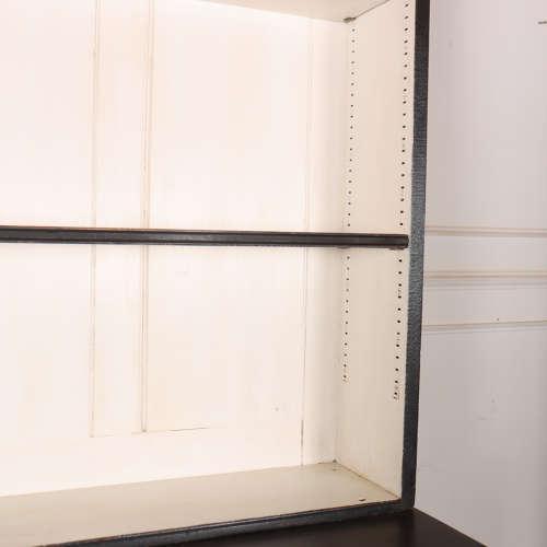 19th Century English Painted Open Bookcase, 1890s For Sale - Image 10 of 12