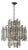 Aloadecor 12-Light 23" Wide Modern and Contemporary Luxury Black Metal With Clear Crystal Chandelier For Sale