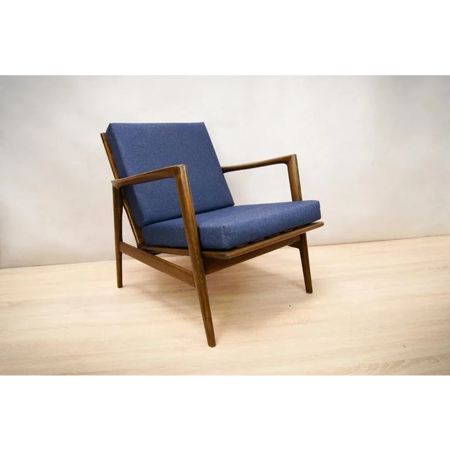 Model 300-139 Armchair from Swarzedzka Furniture Factory, 1960s For Sale - Image 6 of 6