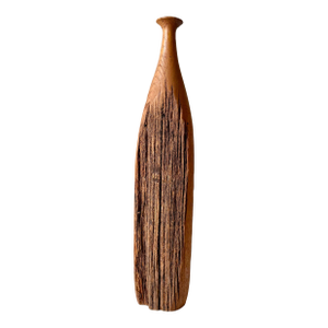 Late 20th Century Turned Live Edge Wood Bottle Vase