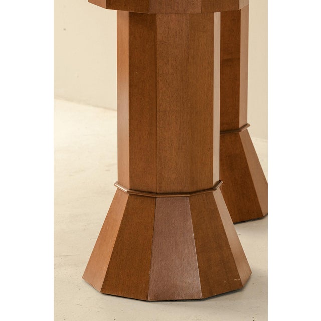 Vintage Italian Pedestal in Wood, 1970s For Sale - Image 15 of 17