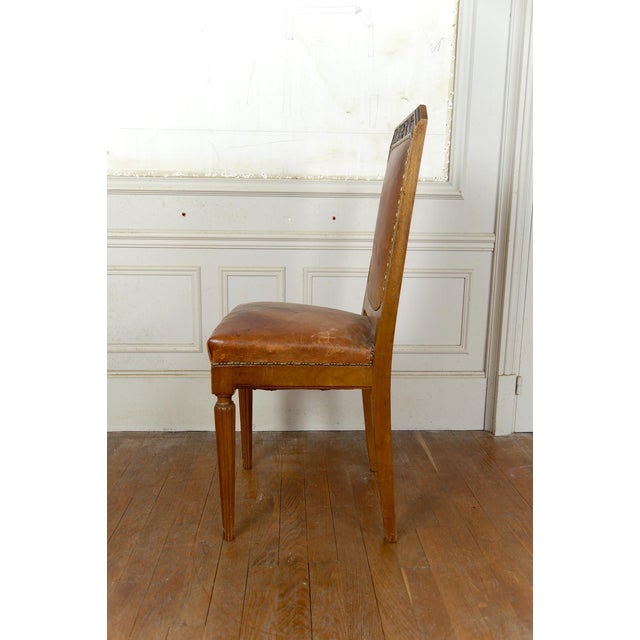 Art Deco Side Chairs in Carved Walnut attributed to Gauthier-Poinsignon, 1920s, Set of 6 For Sale - Image 14 of 18