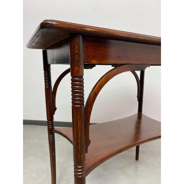 Black Secession Side Table attributed to J&J Kohn, 1890s For Sale - Image 8 of 10