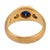 1900-1909 Victorian Sapphire Old European Cut Diamond 18k Yellow Gold Ring, Size 10.75 For Sale In Los Angeles - Image 6 of 6