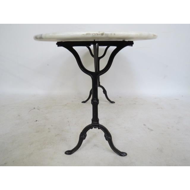 Oval Marble Top Bistro Table‏ Chairish