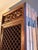 Hand carved and purchased in Tianjin, China, this folding wall features latticework that allows light and air to pass...
