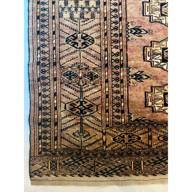 Traditional 1900s Antique Bochara Rug For Sale - Image 3 of 5
