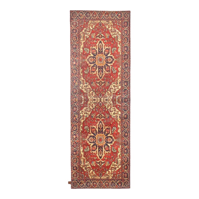 Vintage Serapi Design Velvet Table Cloth For Sale