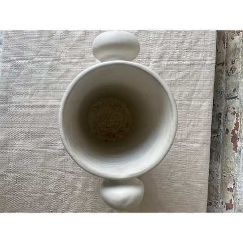 Handcrafted Ceramic Vase Modern Sculptural Design For Sale - Image 4 of 5