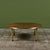 Round Walnut Coffee Table With Brass Detail For Sale - Image 4 of 12