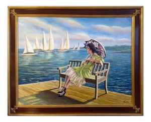 Fernando Obando - Relaxing Moments Acrylic on Canvas