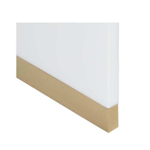 Chelsea House Inc Waterfall Console - White For Sale - Image 4 of 5