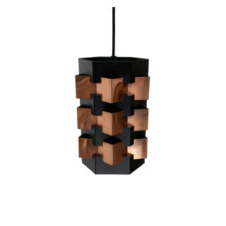 Mid-Century Danish Copper Pendant from Lyfa, 1960s For Sale
