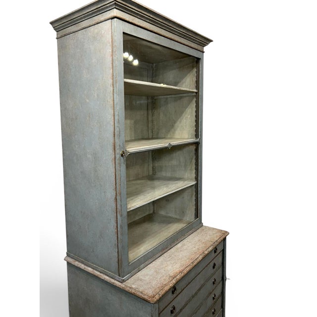 Swedish Antique Glass Display Case, 1890s For Sale - Image 6 of 11