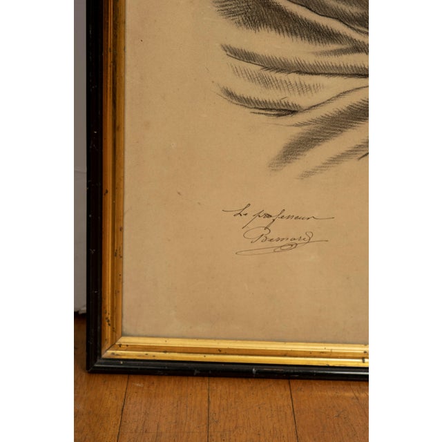 French Academic Drawing of a Classical Roman For Sale In Houston - Image 6 of 10