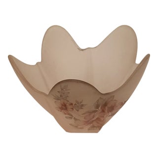1980s Viking Satin Glass Handkerchief Bowl For Sale