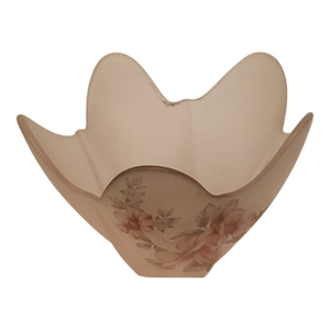 1980s Viking Satin Glass Handkerchief Bowl