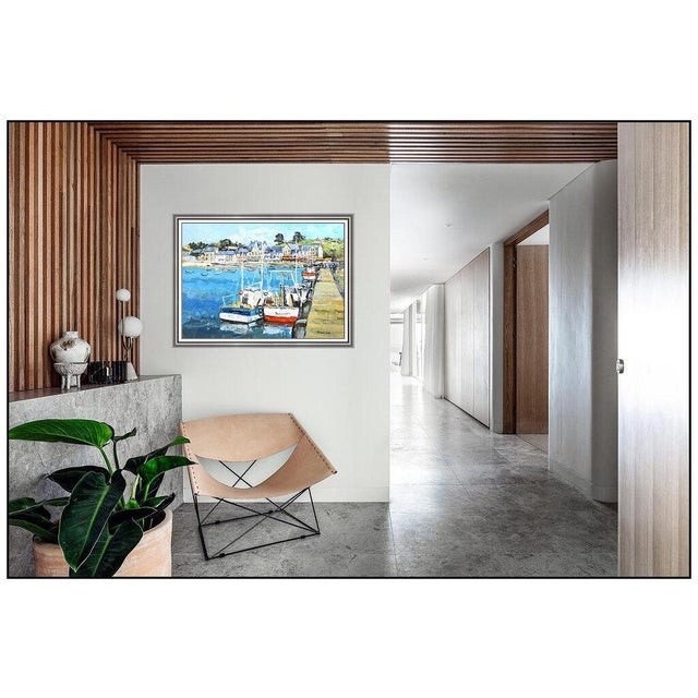 Message us to inquire about custom framing options! (Included for free with every purchase) The artwork here, "Fishing...