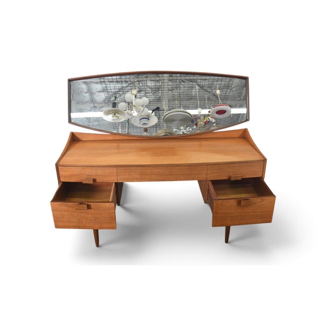 Wood Rare Ib Kofod Larsen "Danish Range" Vanity in Teak + Rosewood For Sale - Image 7 of 16