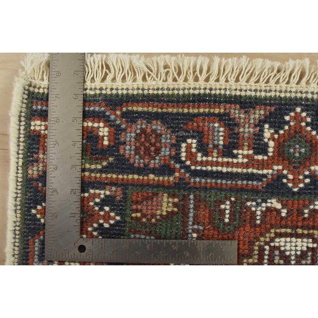 Ivory Heriz Rug 2′ X 3’1” Ivory Wool Traditional Hand-Knotted Oriental Carpet For Sale - Image 8 of 8