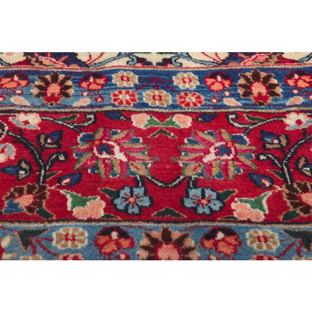 Mid 20th Century Mid 20th Century Vintage Persian Mashhad Rug, 09'07 X 12'08 For Sale - Image 5 of 10