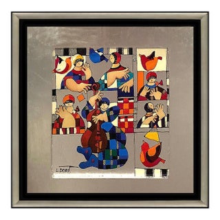 Charming Oil Painting, Dorit Levi For Sale