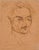 Mid-Century Modern 1920s Italian Signed Drawing Portrait For Sale - Image 3 of 5