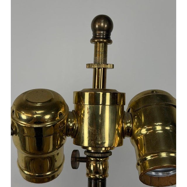Mid 20th Century Italian Baroque Barley Twist Table Lamps - Silvered and Giltwood - a Pair For Sale - Image 9 of 18