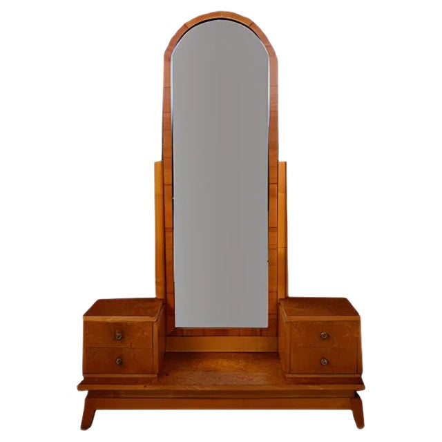 Art Deco Maple Veneer Dressing Table For Sale