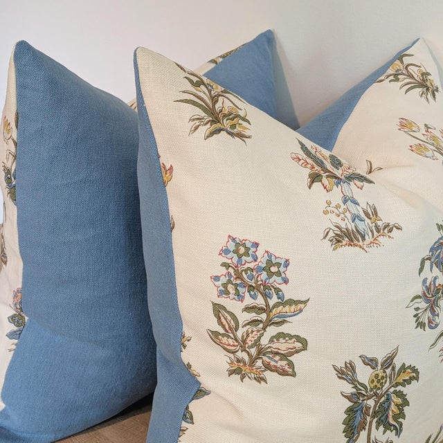 Traditional Elizabeth Eakins Attur Botanical Floral Pillows For Sale - Image 3 of 7
