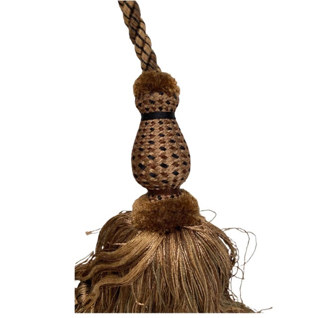 This listing is for a pair double tassel tiebacks in a beautiful mocha color way. Large full gorgeous tassels are 9.5" in...