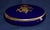 French Limoges Oval Trinket Box France Cobalt Blue Porcelain Gold Floral 22k Vintage For Sale - Image 3 of 15
