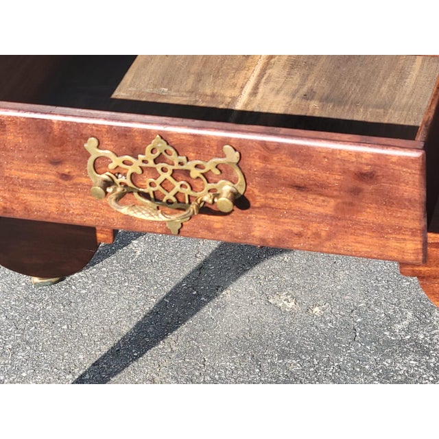 The product is an early 19th century Continental Cherry silverware server with a bronze claw foot by John Jellif yet not...