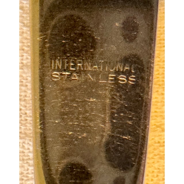 English 1940s International Sterling “Prelude" Child’s Fork and Knife Set For Sale - Image 3 of 5