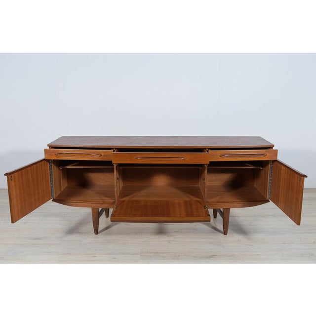 Mid-Century British Teak Sideboard, 1960s For Sale - Image 9 of 18