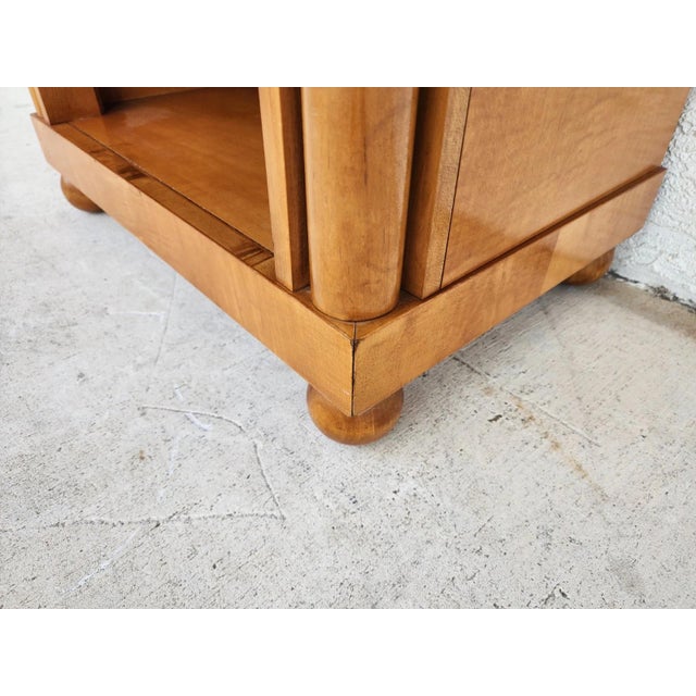 1980s Hickory White Genesis Collection Biedermeier Nightstand Side Table For Sale - Image 14 of 18