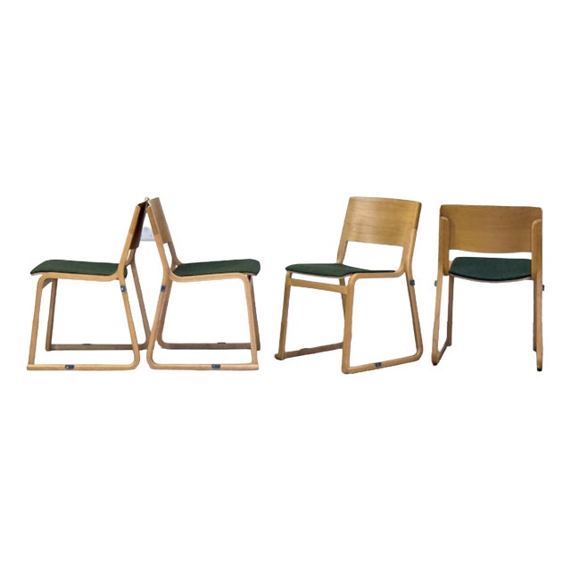 Theo Chairs in Light Oak from Chorus, 2010s, Set of 4 For Sale