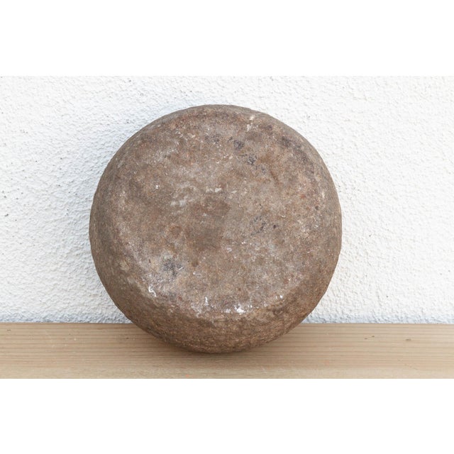 Stone Antique Carved Stone Spice Kitchen Bowl For Sale - Image 7 of 8