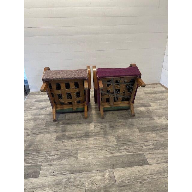 1950s Vintage Relax Chairs by Halabala, 1950, Set of 2 For Sale - Image 5 of 6